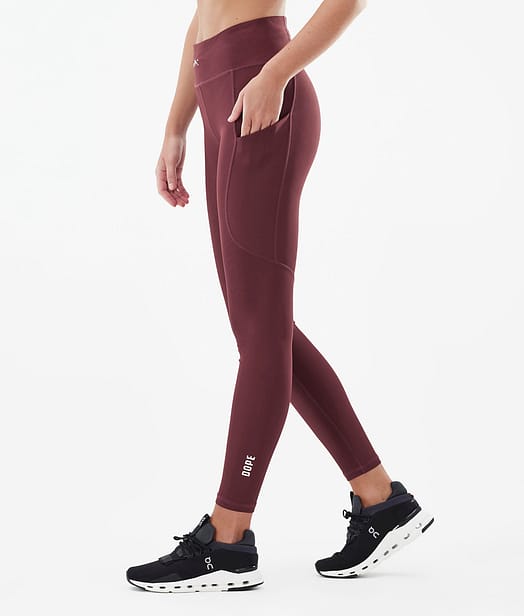 Lofty Tech Leggings Dam Burgundy