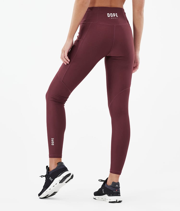 Lofty Tech Leggings Dame Burgundy