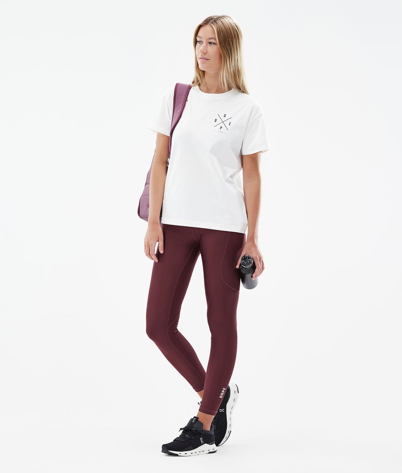 Lofty Tech Leggings Femme Burgundy, Image 3 sur 8