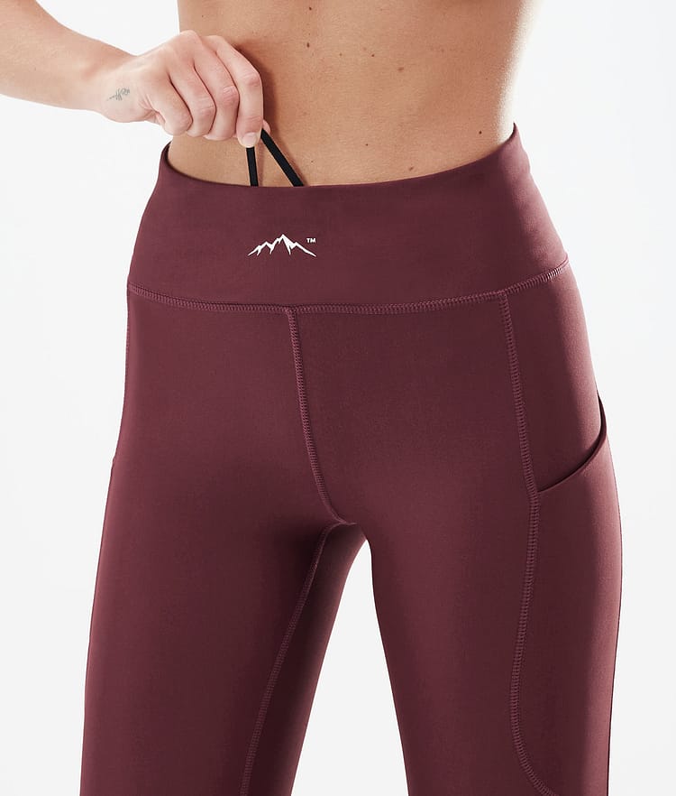 Lofty Tech Leggings Women Burgundy