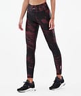Lofty Tech Leggings Damen Paint Burgundy, Bild 1 von 8