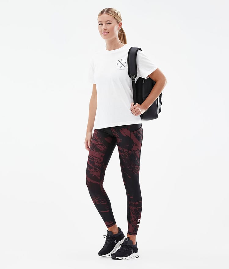 Lofty Tech Leggings Damen Paint Burgundy, Bild 3 von 8