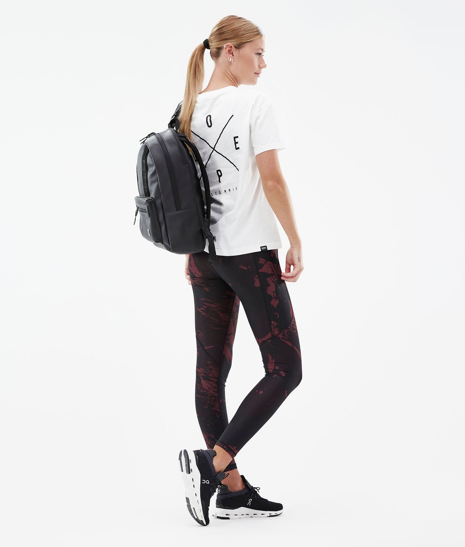 Lofty Tech Leggings Damen Paint Burgundy, Bild 4 von 8