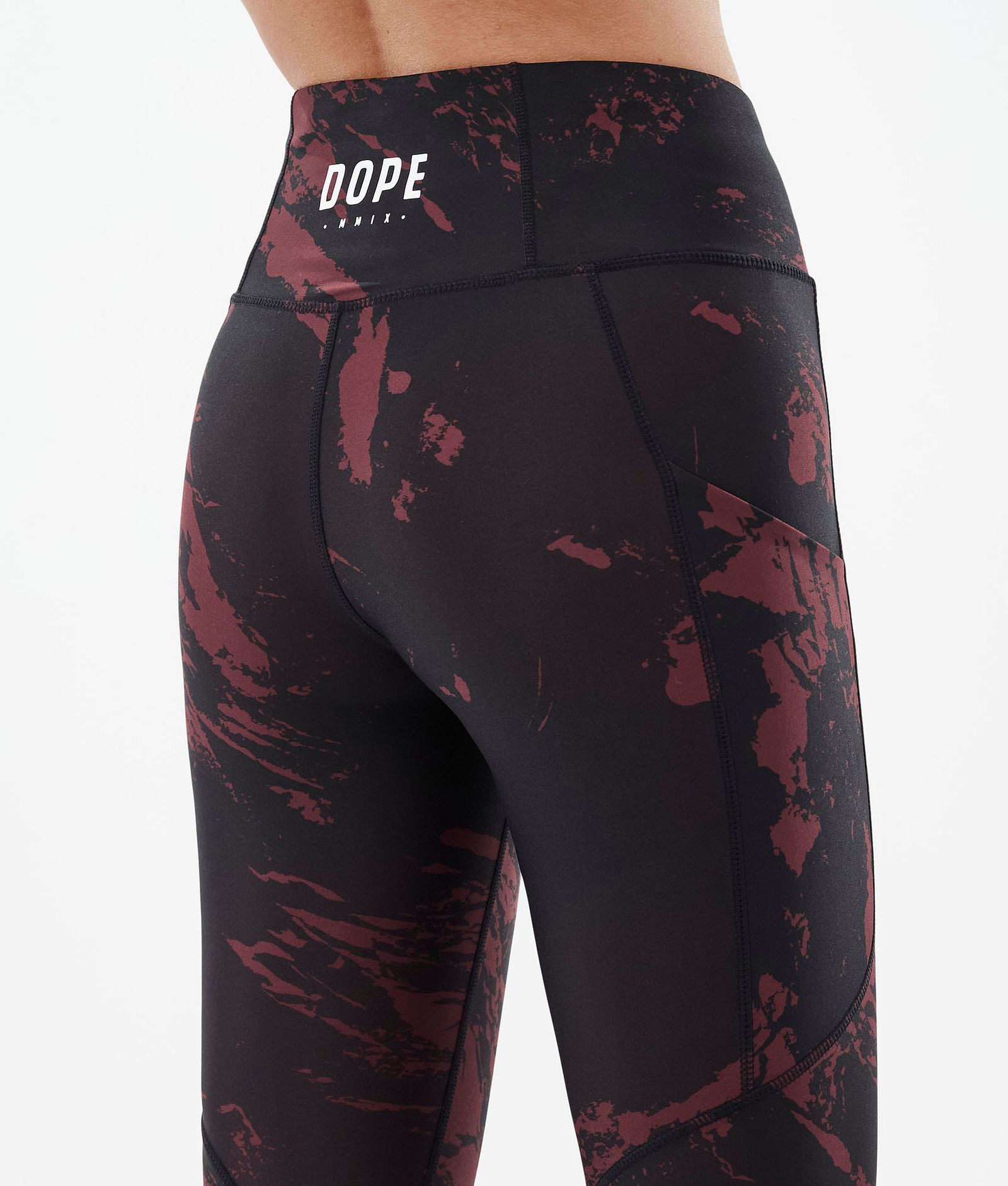 Lofty Tech Leggings Damen Paint Burgundy, Bild 7 von 8