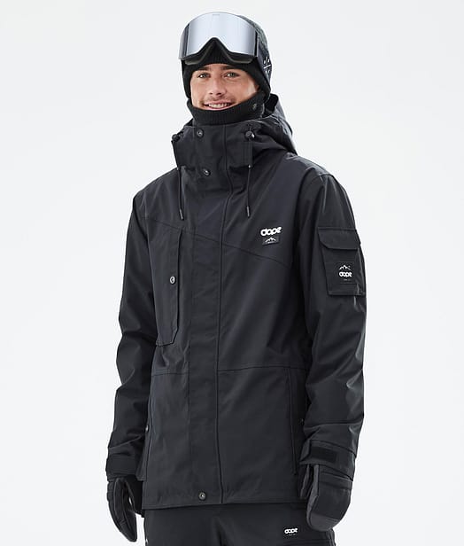 Adept Veste de Ski Homme Blackout