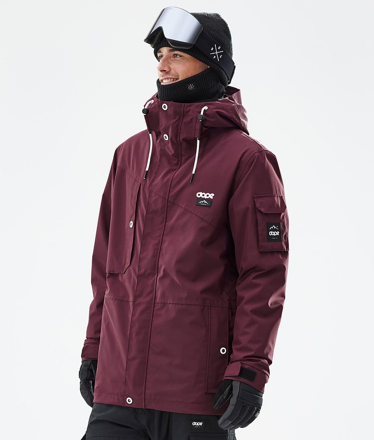 Adept Ski Jacket Men Burgundy