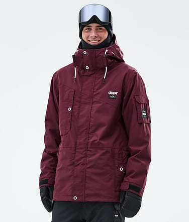 Adept Snowboard Jacket Men Burgundy