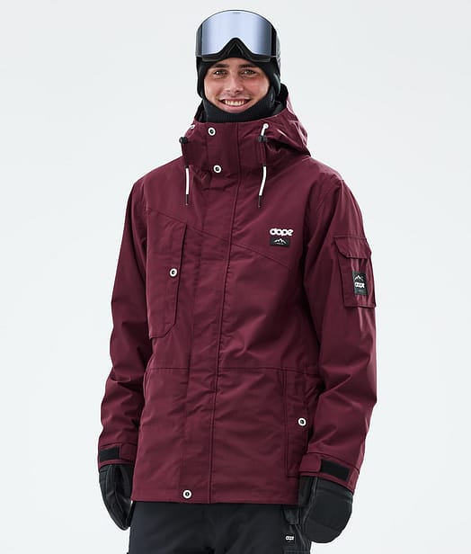 Adept Snowboard Jacket Men Burgundy