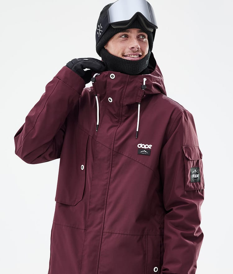 Adept Ski Jacket Men Burgundy, Image 2 of 10