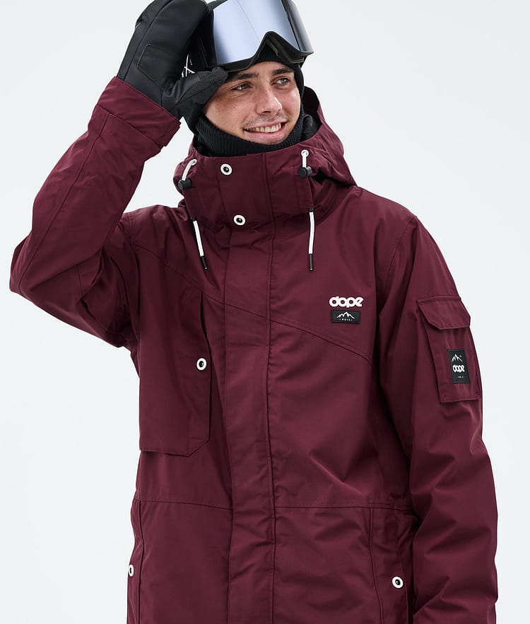 Adept Giacca Snowboard Uomo Burgundy, Immagine 2 di 10