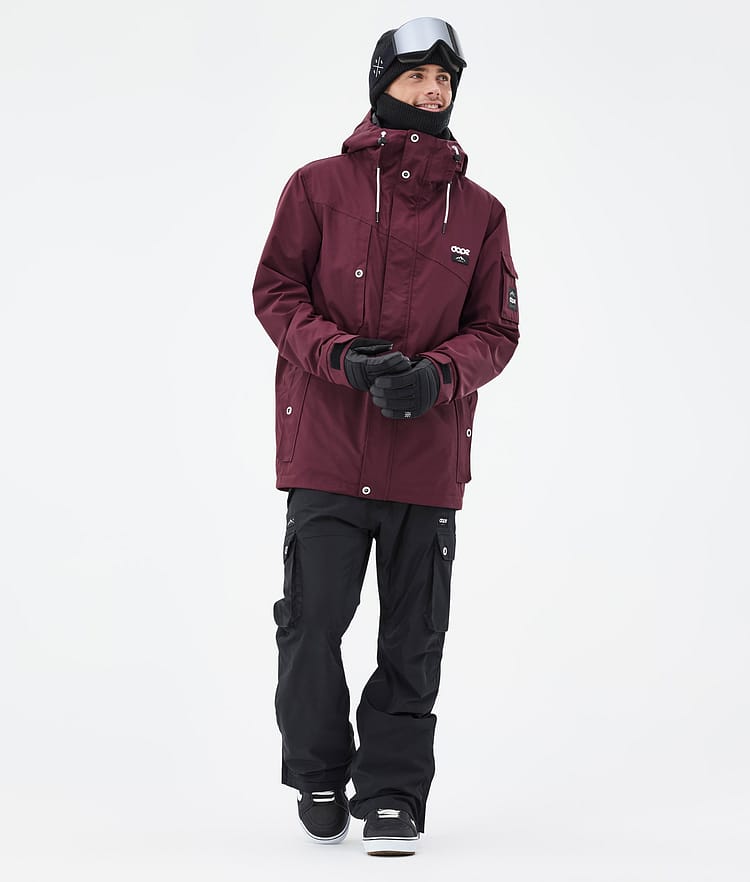 Adept Snowboard Jacket Men Burgundy Renewed, Image 3 of 10