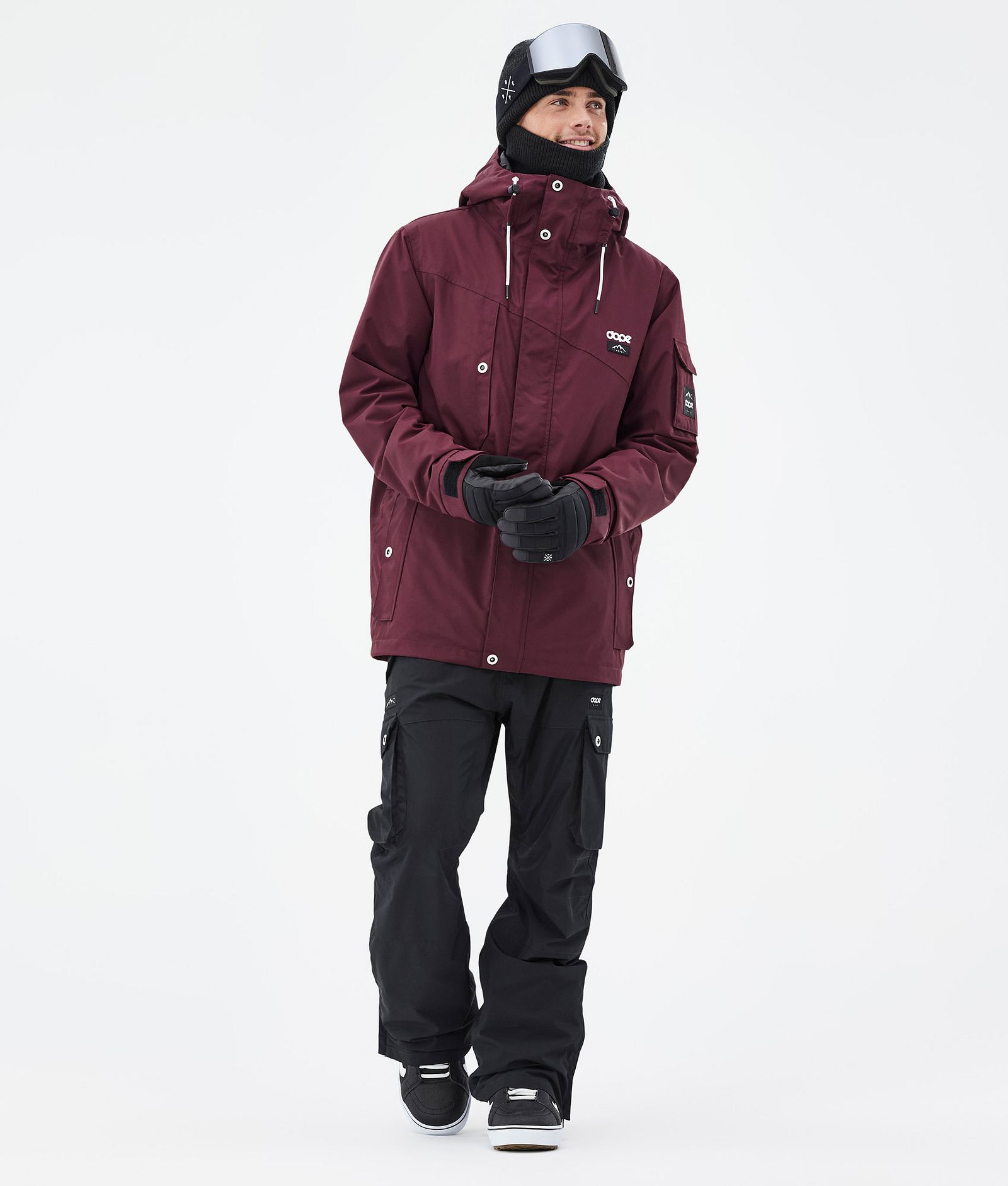 Adept Snowboardjacka Herr Burgundy, Bild 3 av 10