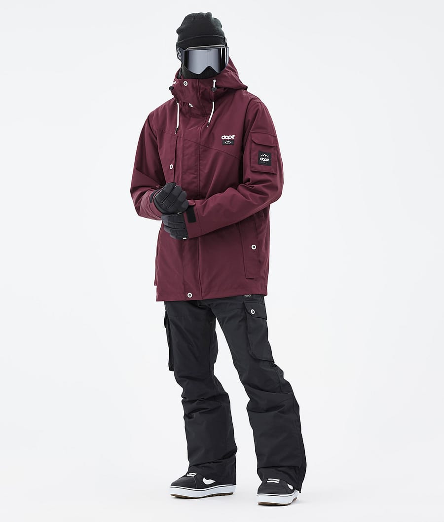 Adept Snowboard Jacket Men Burgundy