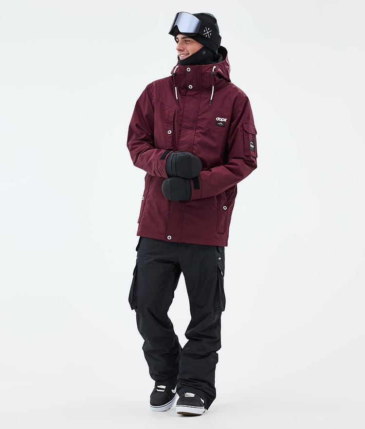 Adept Giacca Snowboard Uomo Burgundy, Immagine 3 di 10