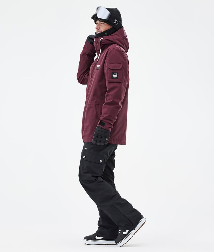 Adept Snowboardjacka Herr Burgundy, Bild 4 av 10