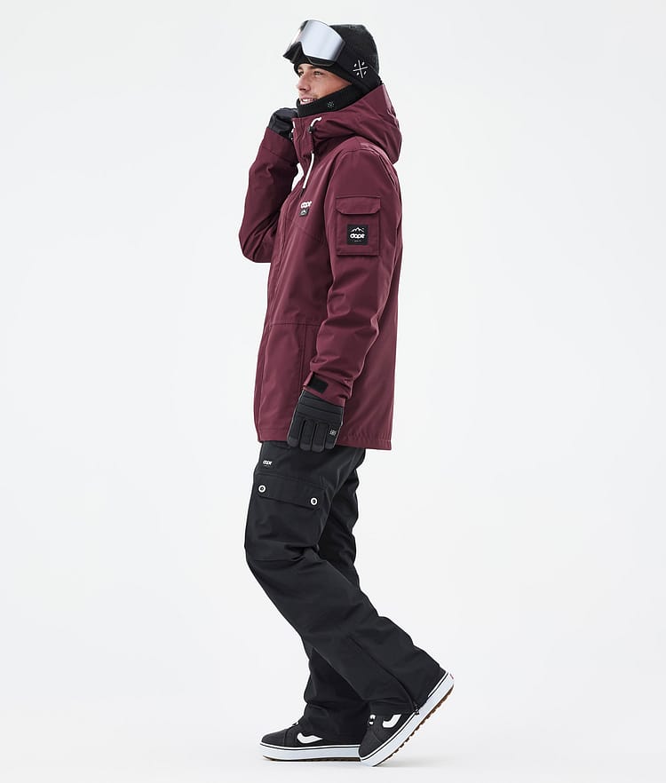 Adept Snowboard Jacket Men Burgundy