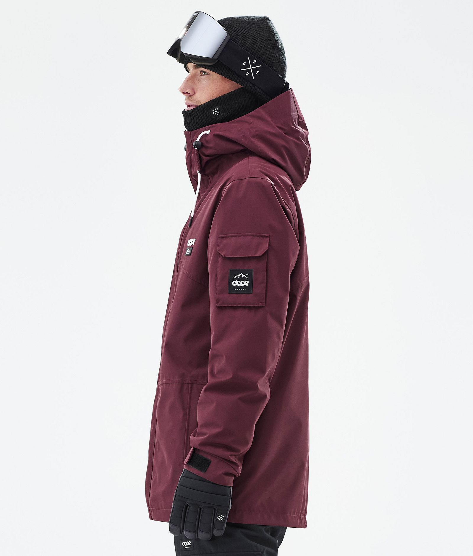 Adept Snowboard Jacket Men Burgundy Renewed, Image 6 of 10