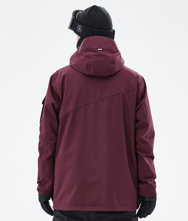 Adept Snowboard Jacket Men Burgundy Renewed, Image 7 of 10