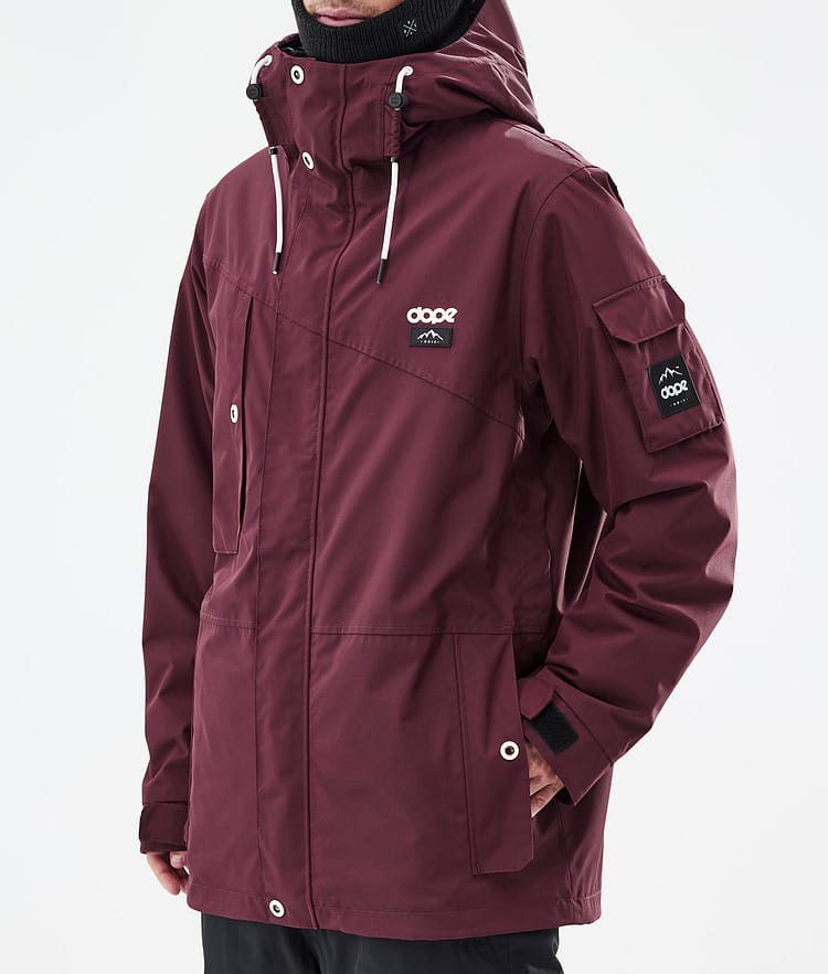 Adept Snowboard Jacket Men Burgundy Renewed, Image 8 of 10