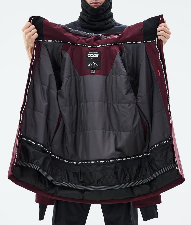 Adept Snowboardjacke Herren Burgundy, Bild 10 von 10