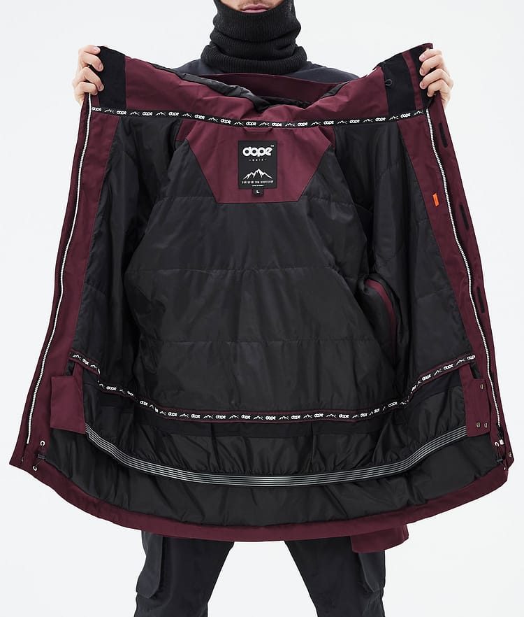 Adept Ski Jacket Men Burgundy, Image 10 of 10