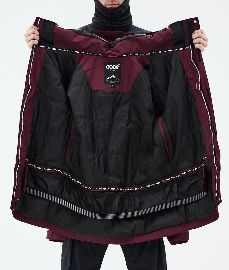 Adept Snowboard Jacket Men Burgundy, Image 10 of 10