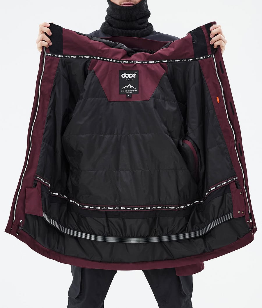 Adept スノーボードジャケット メンズ Burgundy