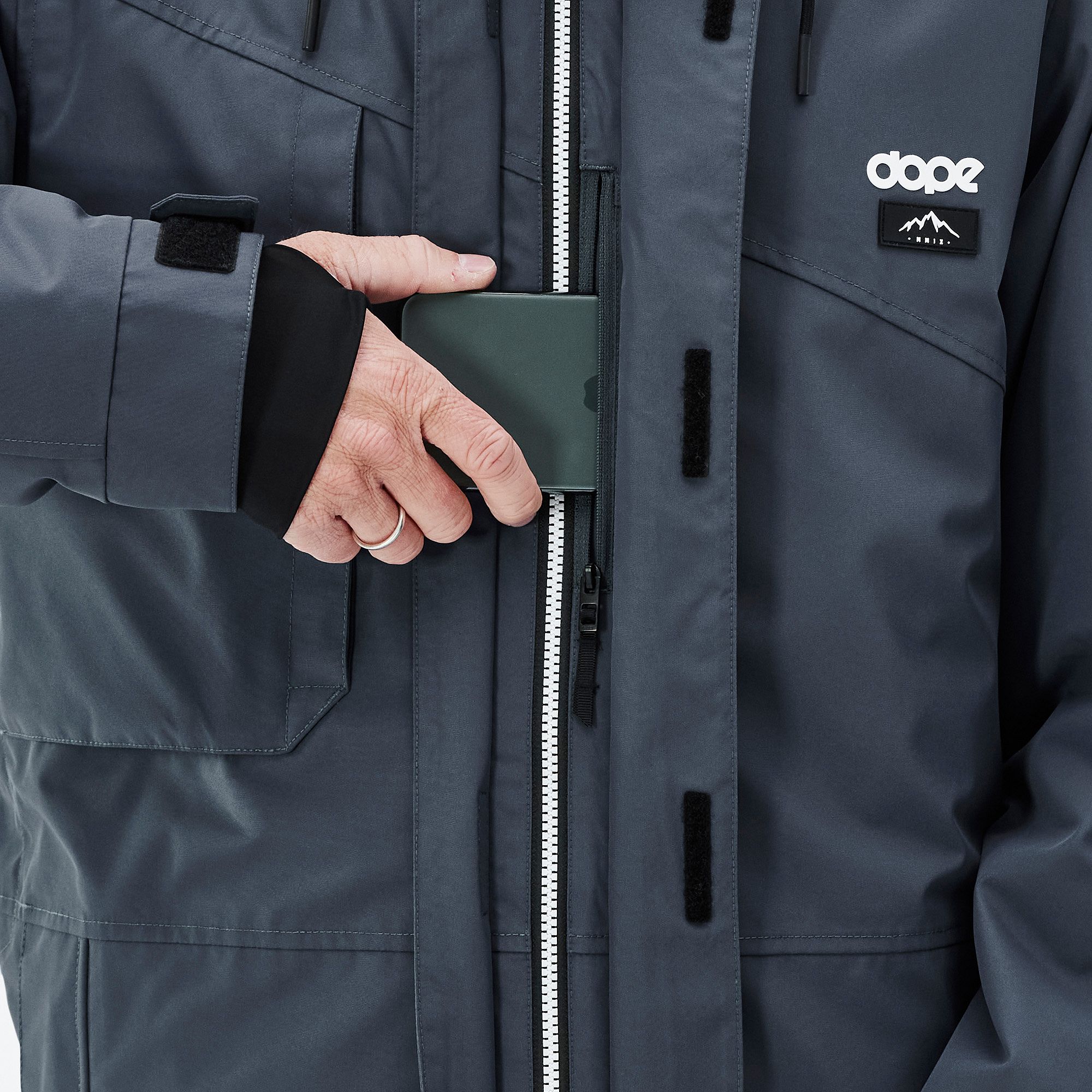 Dope Adept Snowboard Jacket Men Metal Blue | Dopesnow.com