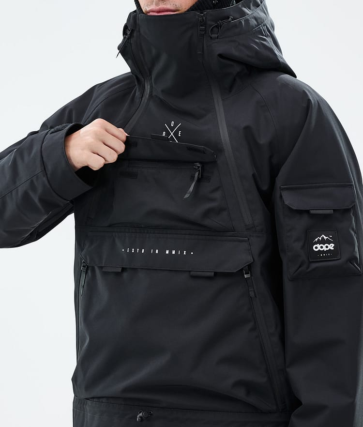 Akin Snowboardjakke Herre Black, Billede 10 af 10