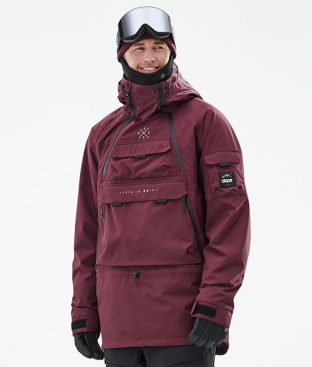 Dope Akin Men's Snowboard Jacket Burgundy
