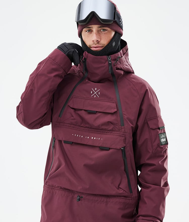 Akin Ski Jacket Men Burgundy