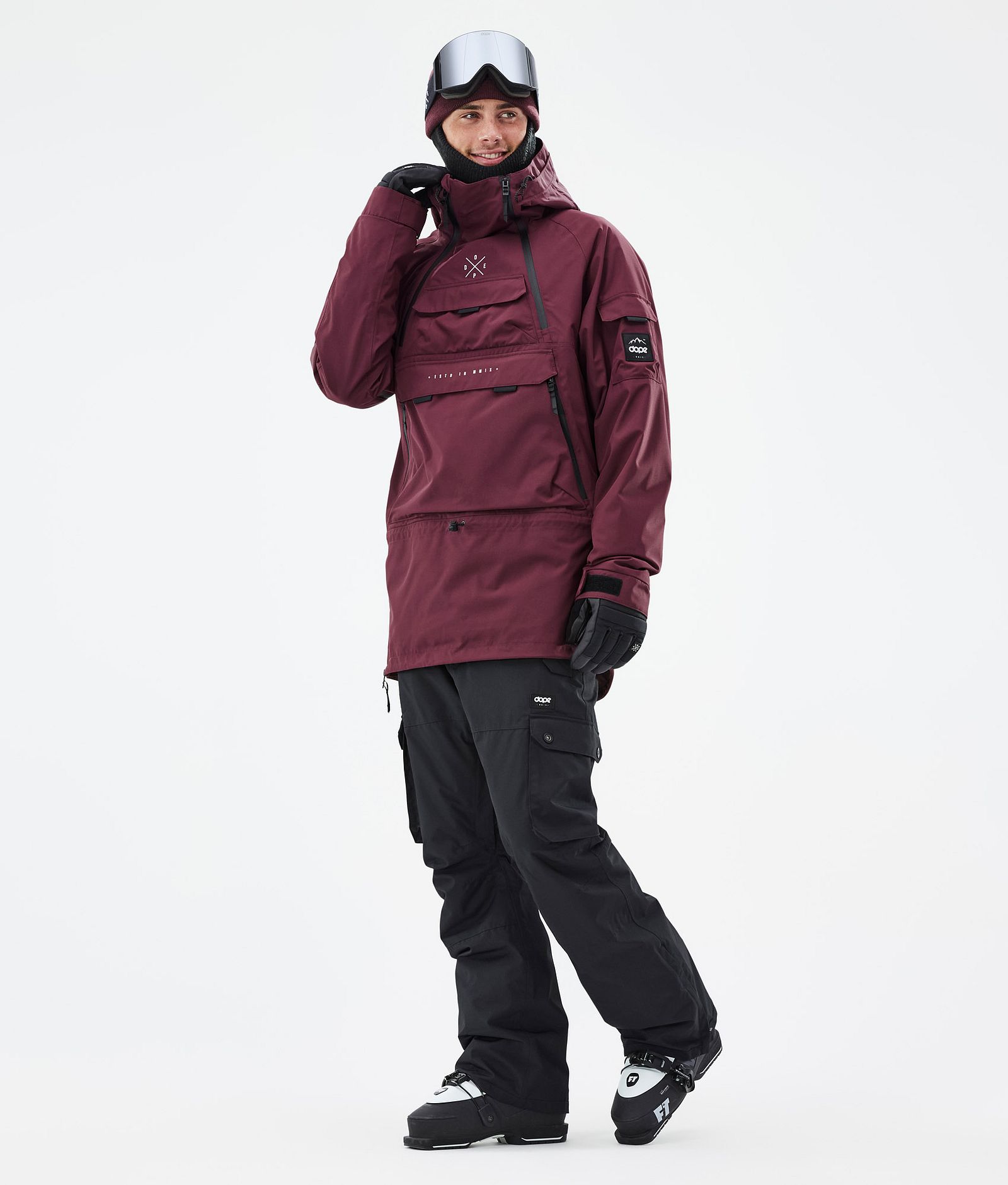 Akin Laskettelutakki Miehet Burgundy, Kuva 3 / 9