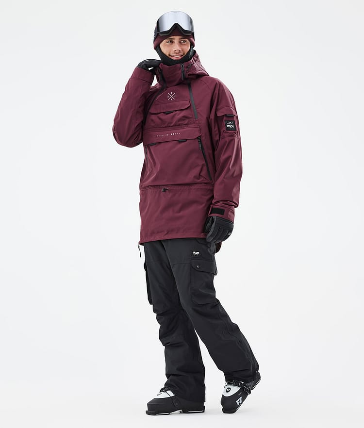 Akin Ski Jacket Men Burgundy, Image 3 of 9