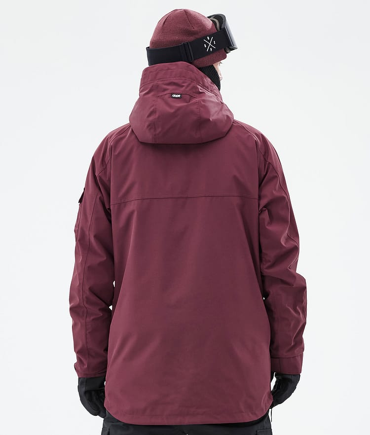 Akin Snowboard Jacket Men Burgundy Renewed, Image 7 of 9