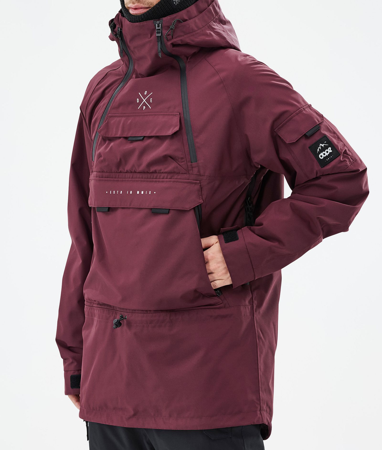 Akin Snowboardjacke Herren Burgundy, Bild 8 von 9