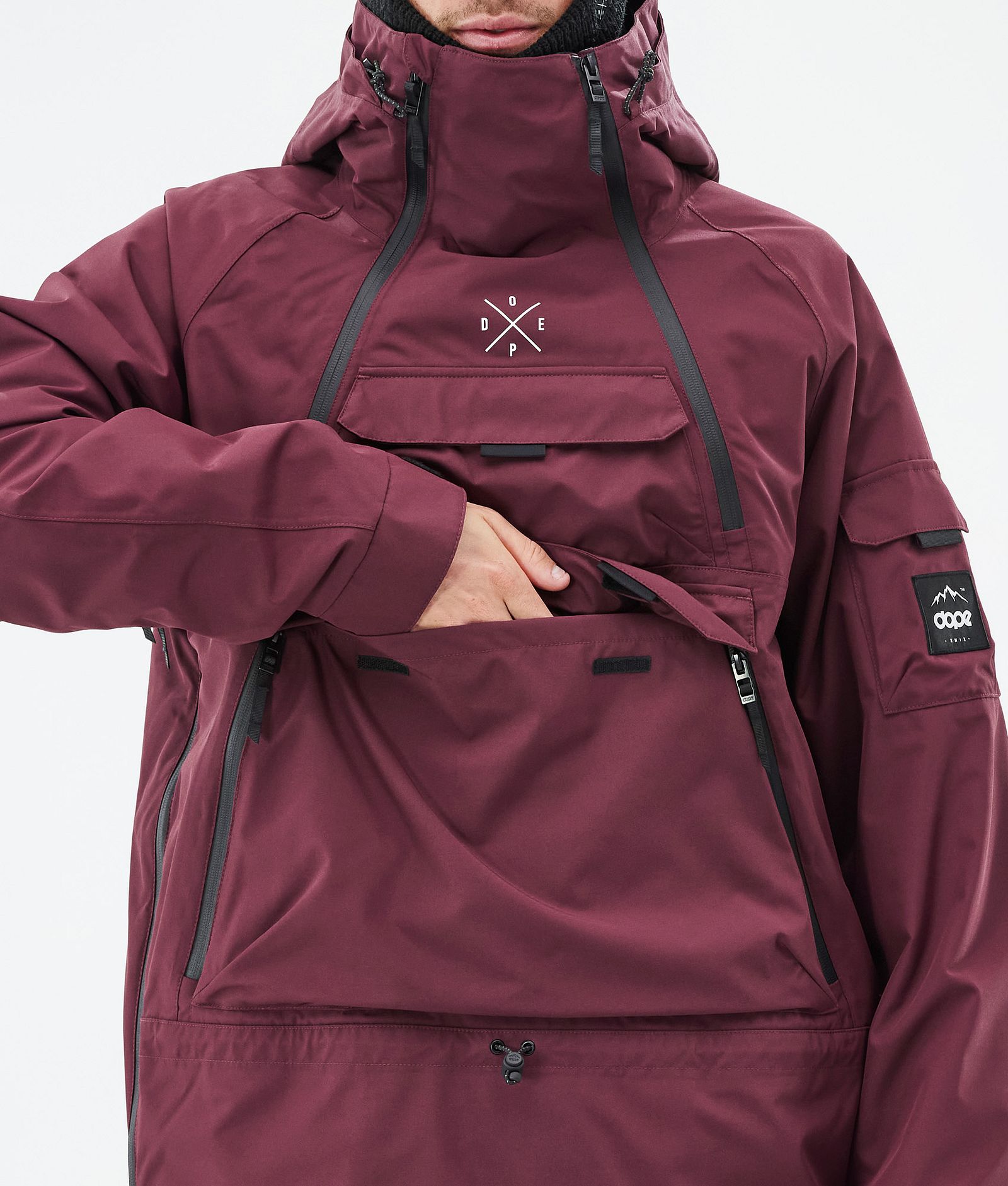 Akin Snowboardjacke Herren Burgundy, Bild 9 von 9