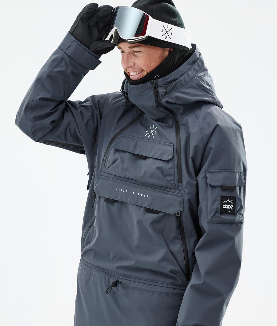 Akin Snowboard Jacket Men Metal Blue