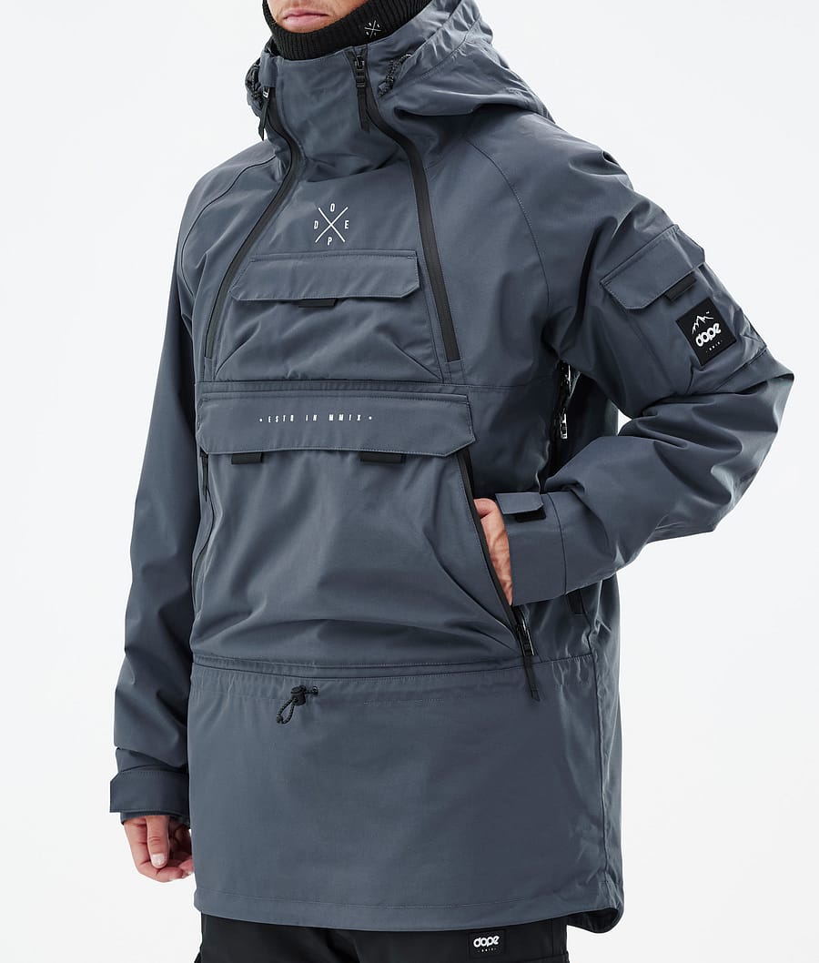 Akin Snowboard Jacket Men Metal Blue