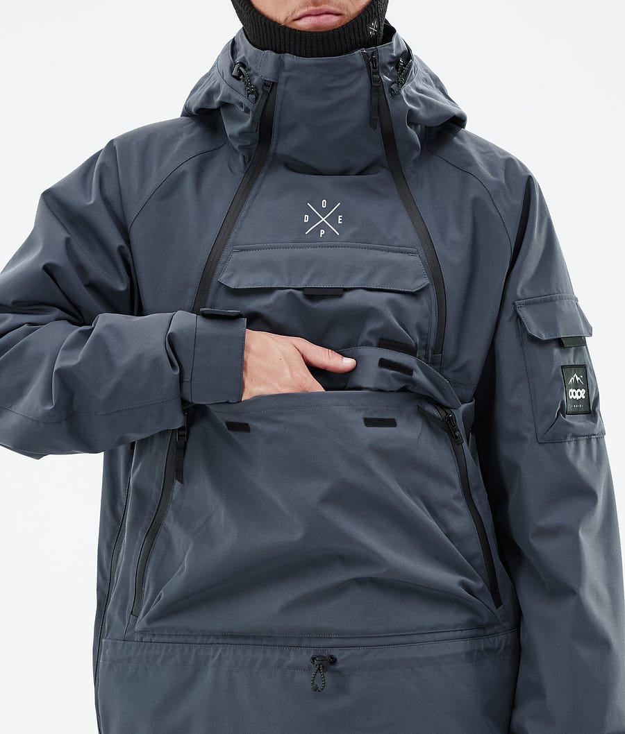 Akin Snowboard Jacket Men Metal Blue