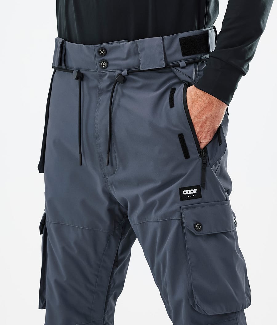 Iconic Snowboard Pants Men Metal Blue