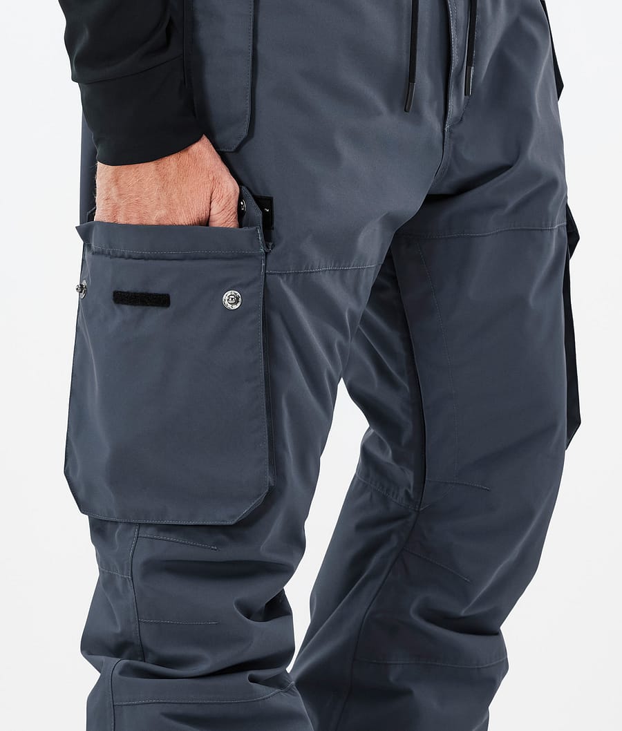 Iconic Snowboard Pants Men Metal Blue