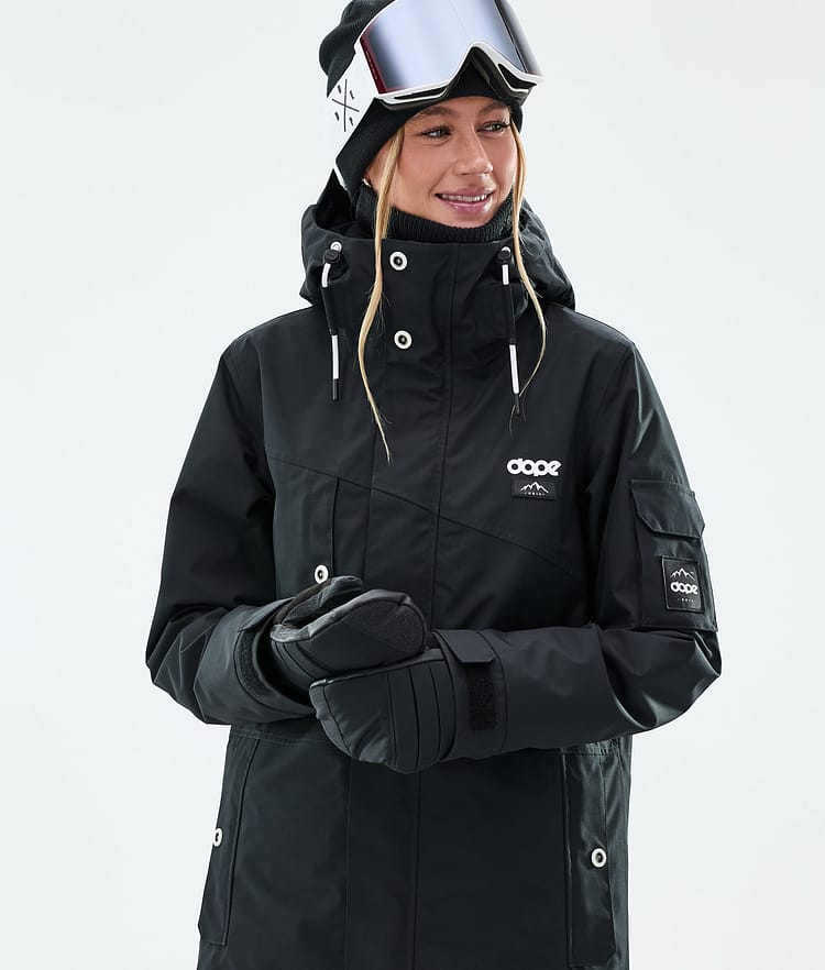 Adept W Snowboardjakke Dame Black, Bilde 2 av 9