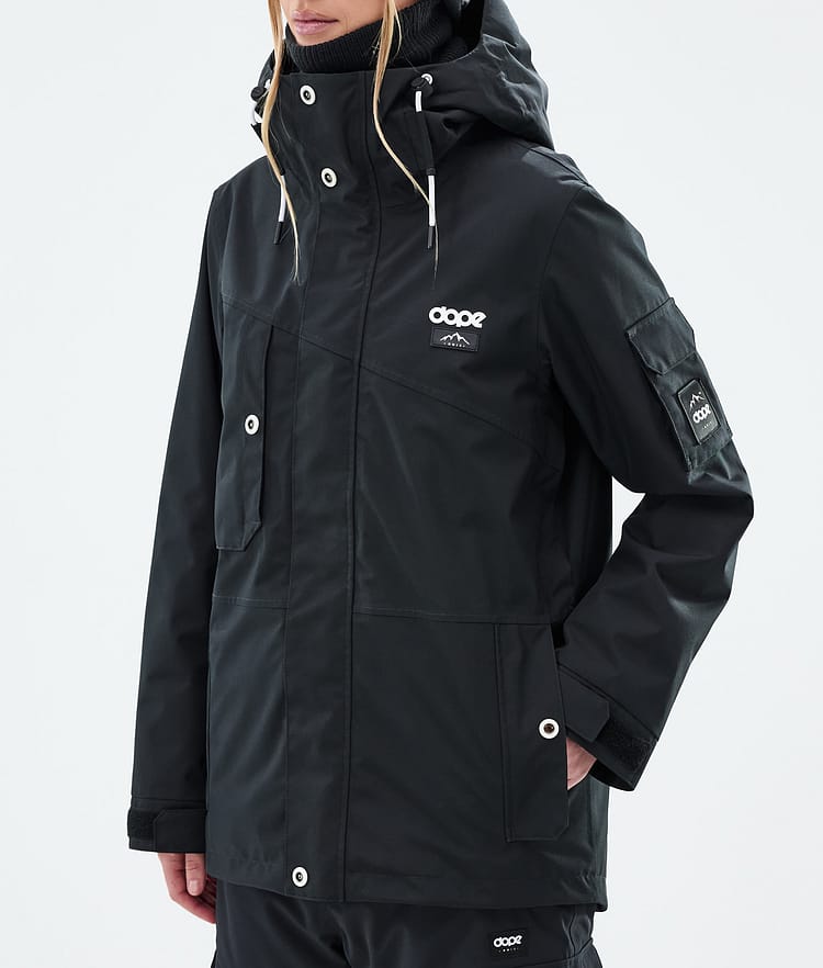 Adept W Snowboardjakke Dame Black, Bilde 8 av 9
