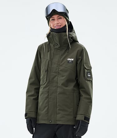 Adept W Giacca Snowboard Donna Olive Green
