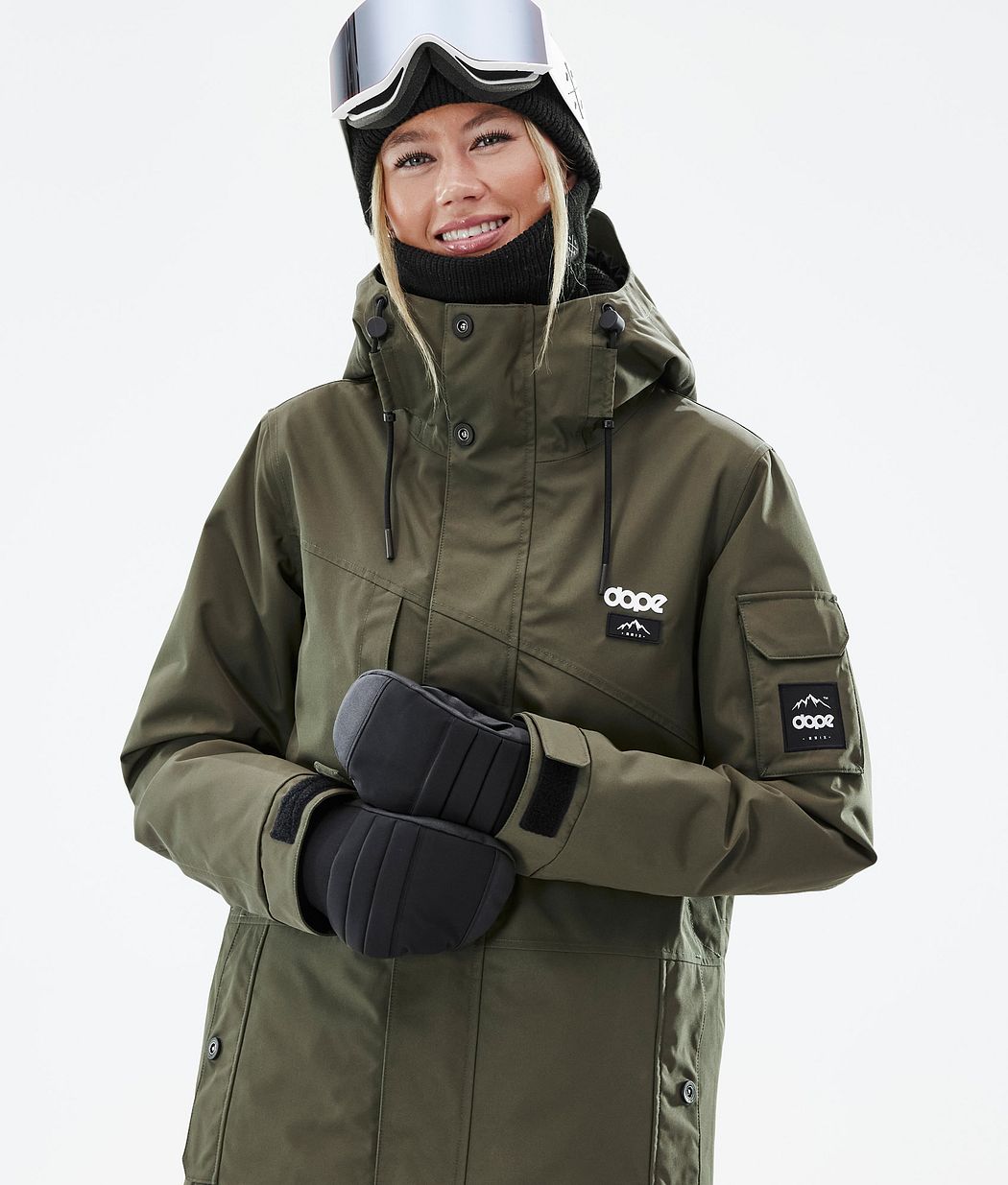 Dope Adept W Women's Snowboard Jacket Olive Green