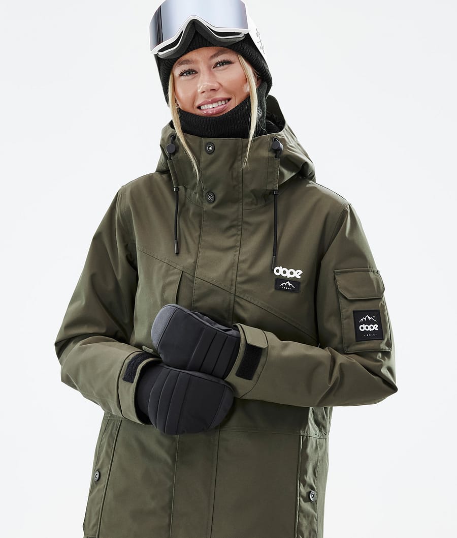 Adept W スノーボードジャケット レディース Olive Green