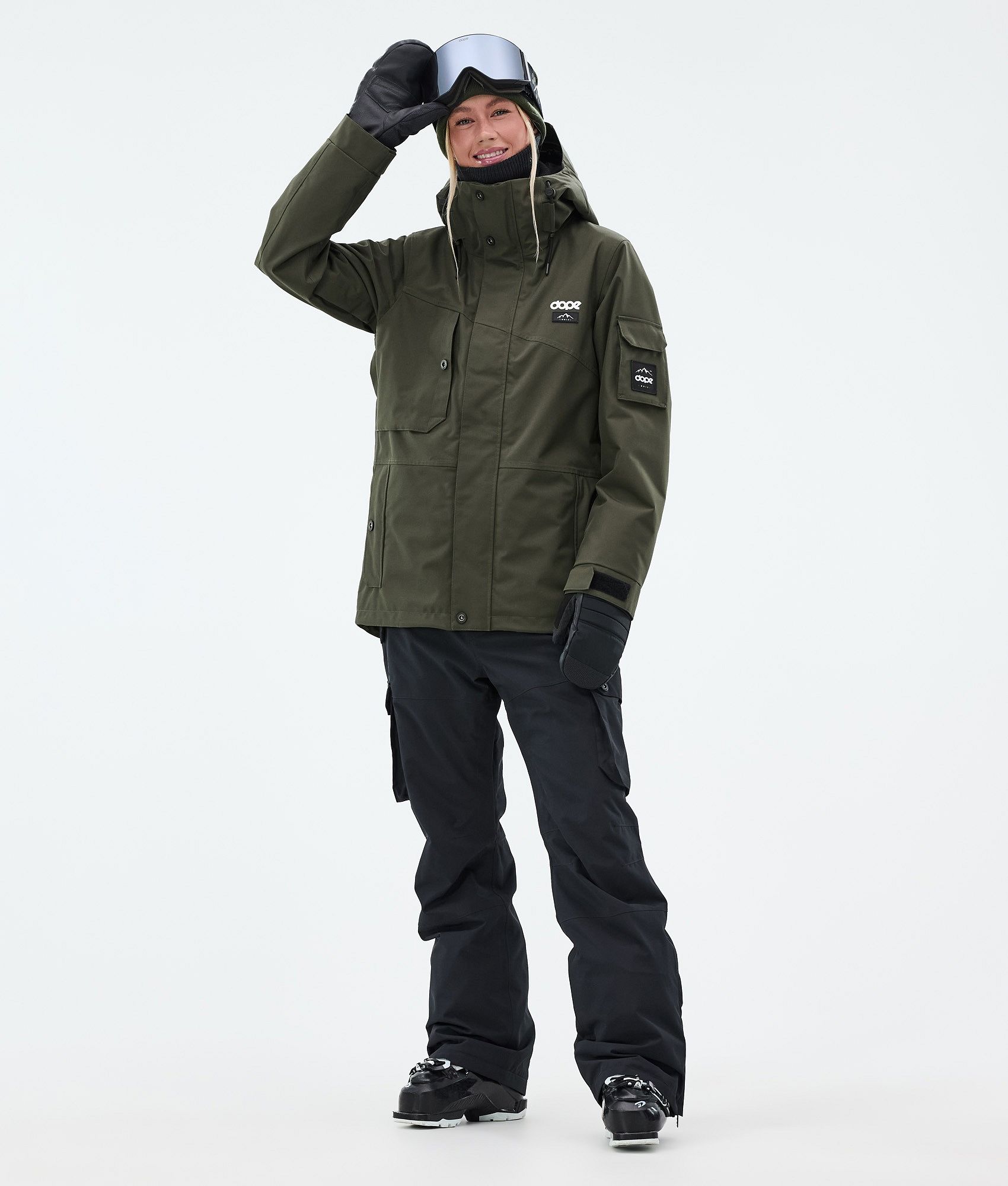 Dope Adept W/Iconic W Ski Outfit Damen - Olive Green/Blackout