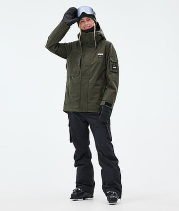 Adept W Outfit de Esquí Mujer Olive Green/Blackout