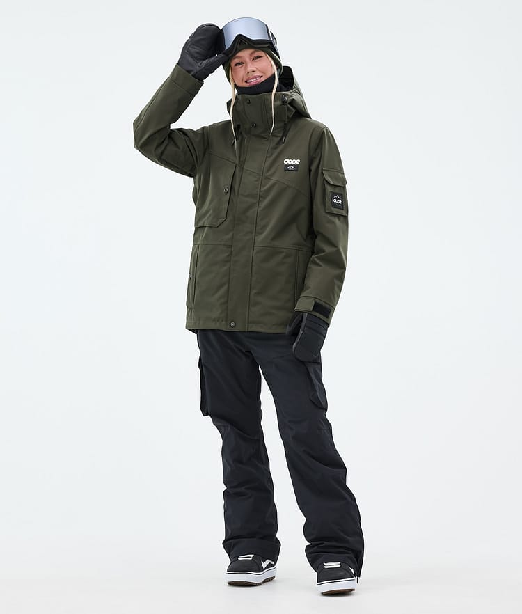 Adept W Snowboard Jacket Women Olive Green, Image 3 of 10
