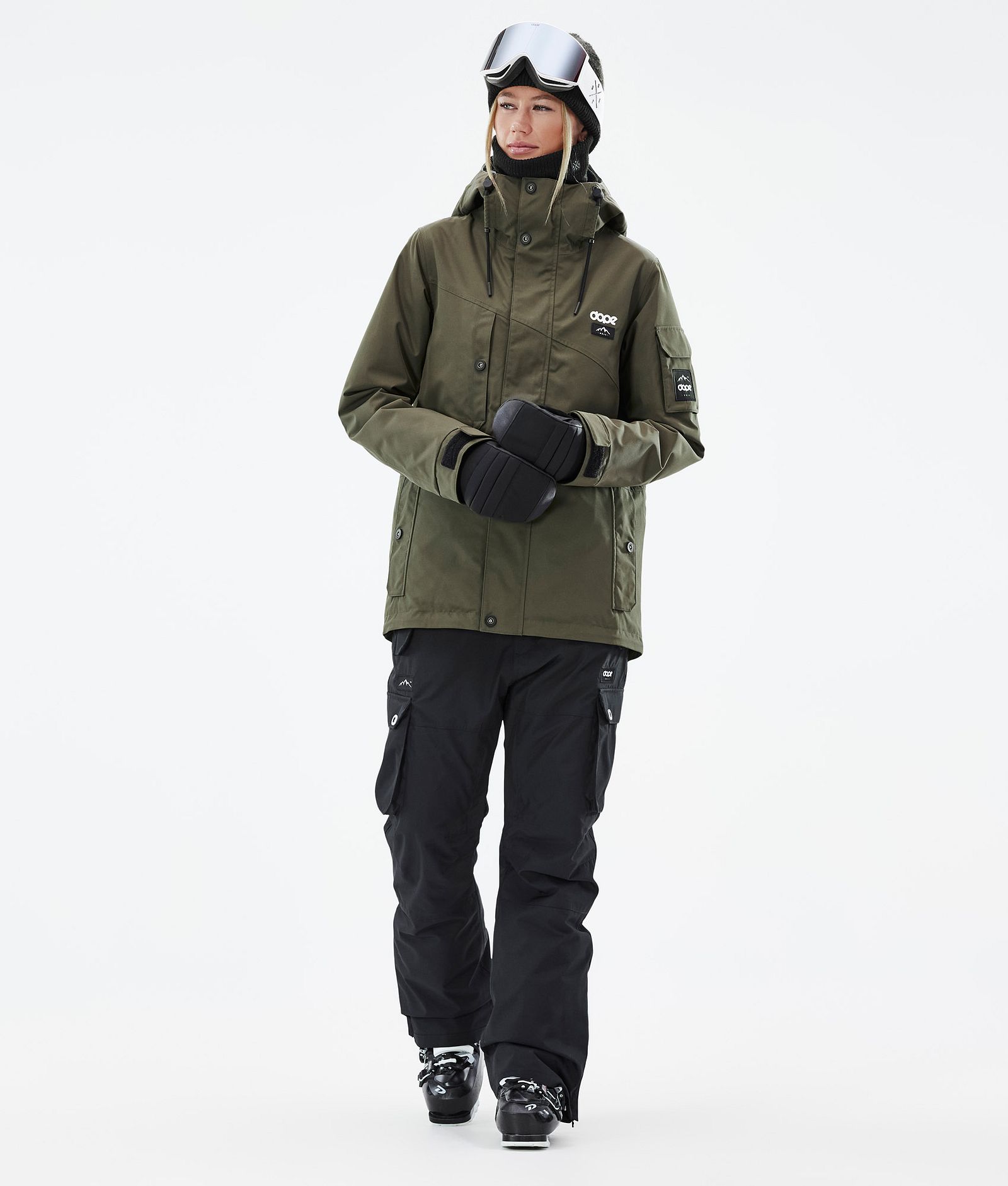 Dope Adept W Ski Jacket Women Olive Green/Black | Dopesnow.com